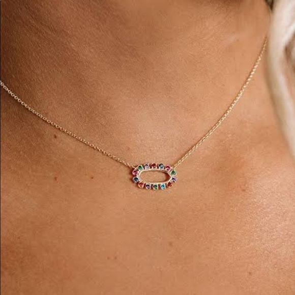 KENDRA SCOTT Gold Elisa Multi-Crystal Necklace - Picture 5 of 7